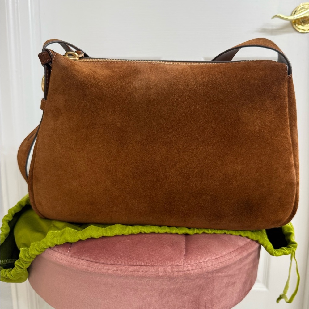 Tory Burch Romy Suede Shoulder Bag - Picture 3 of 10